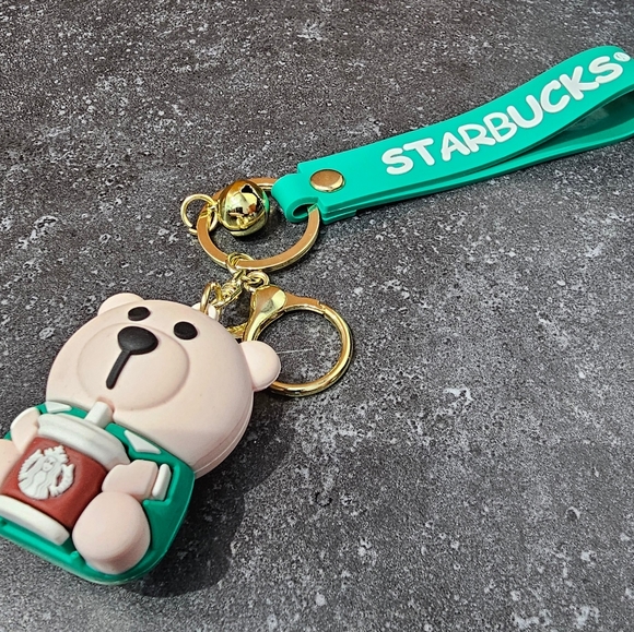 Cute Starbucks Bear Character Keychain NWOT - Picture 7 of 7
